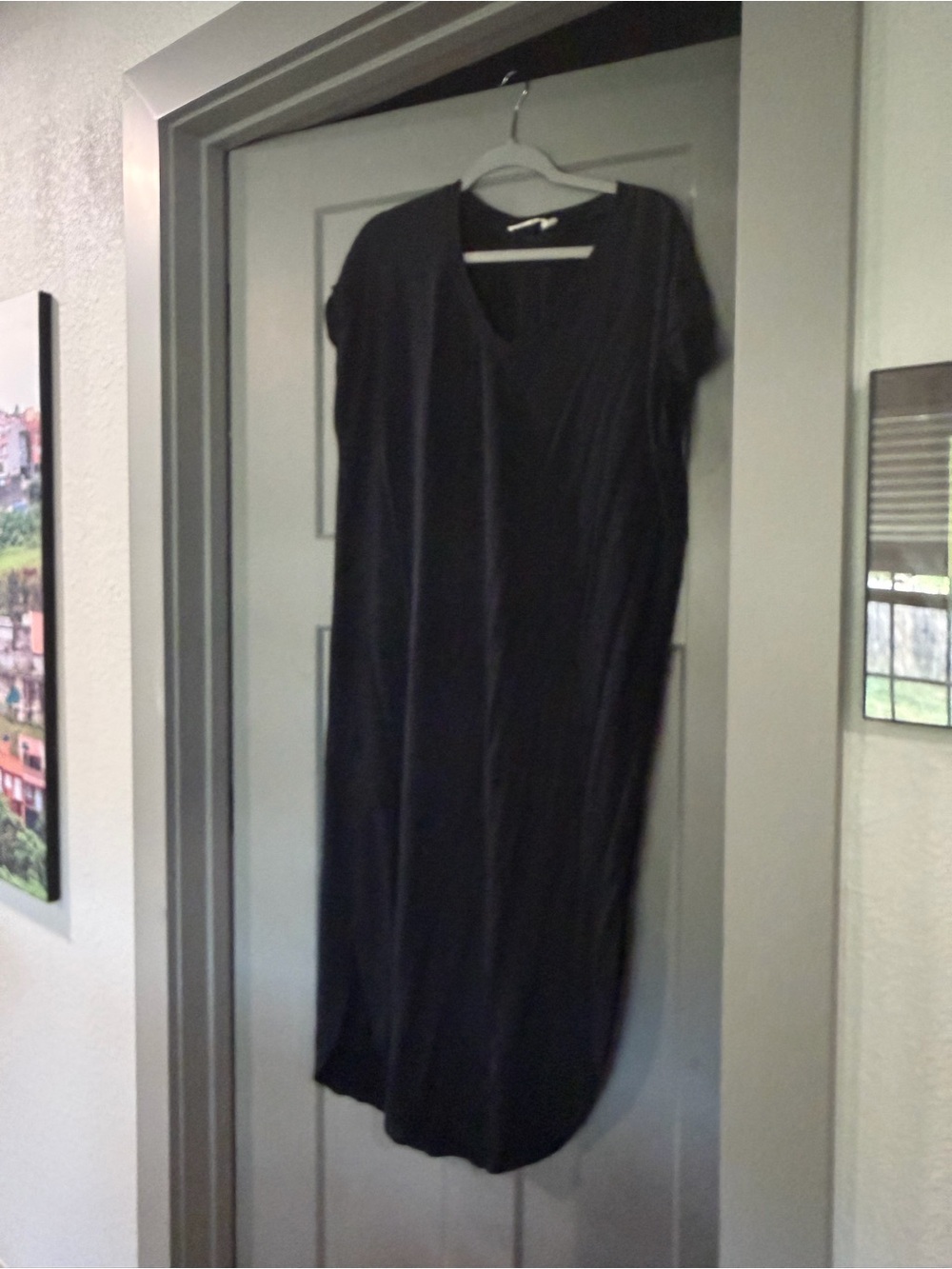 Ellison Black V-Neck Maxi Dress